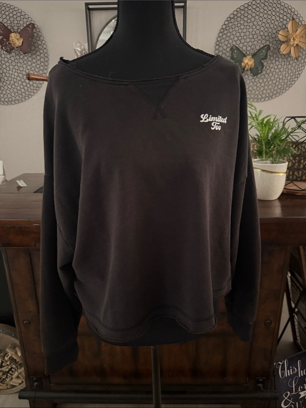 Limited Too Black Pullover Sweatshirt